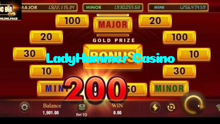 LadyHammer Casino casino presented on mobile device in Pakistan with slots and live games
